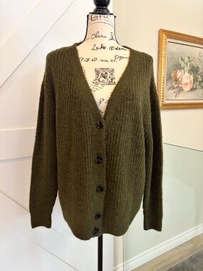 Topshop Olive Green Knitwear